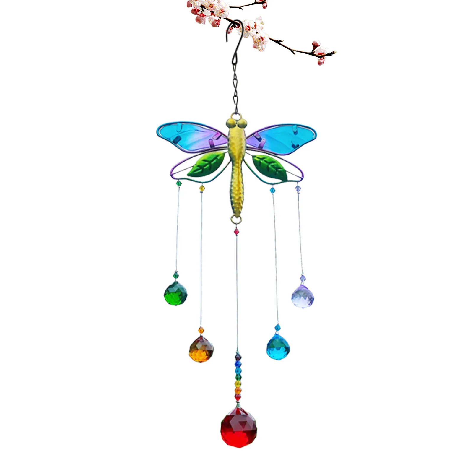 

Crystal Sun Catcher Beads Chain Rainbow Maker Window Hang Pendant Glass Beads Chain Decor For Home Window Balcony Garden Car