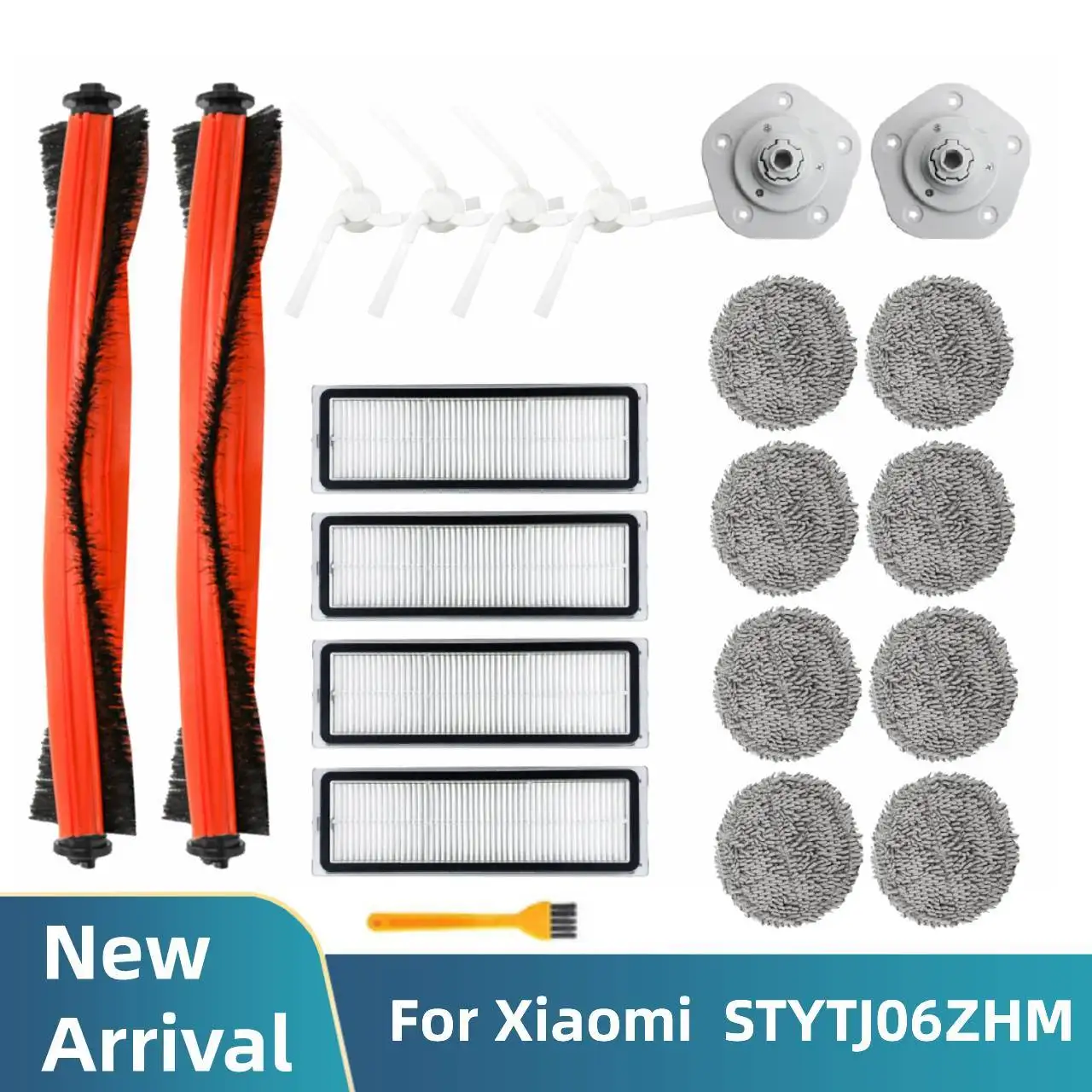

For Xiaomi Mi STYTJ06ZHM Main Side Brush Hepa Filter Mop Cloths Robot Vacuum Cleaner Spare Parts Kits Replacement Accesories