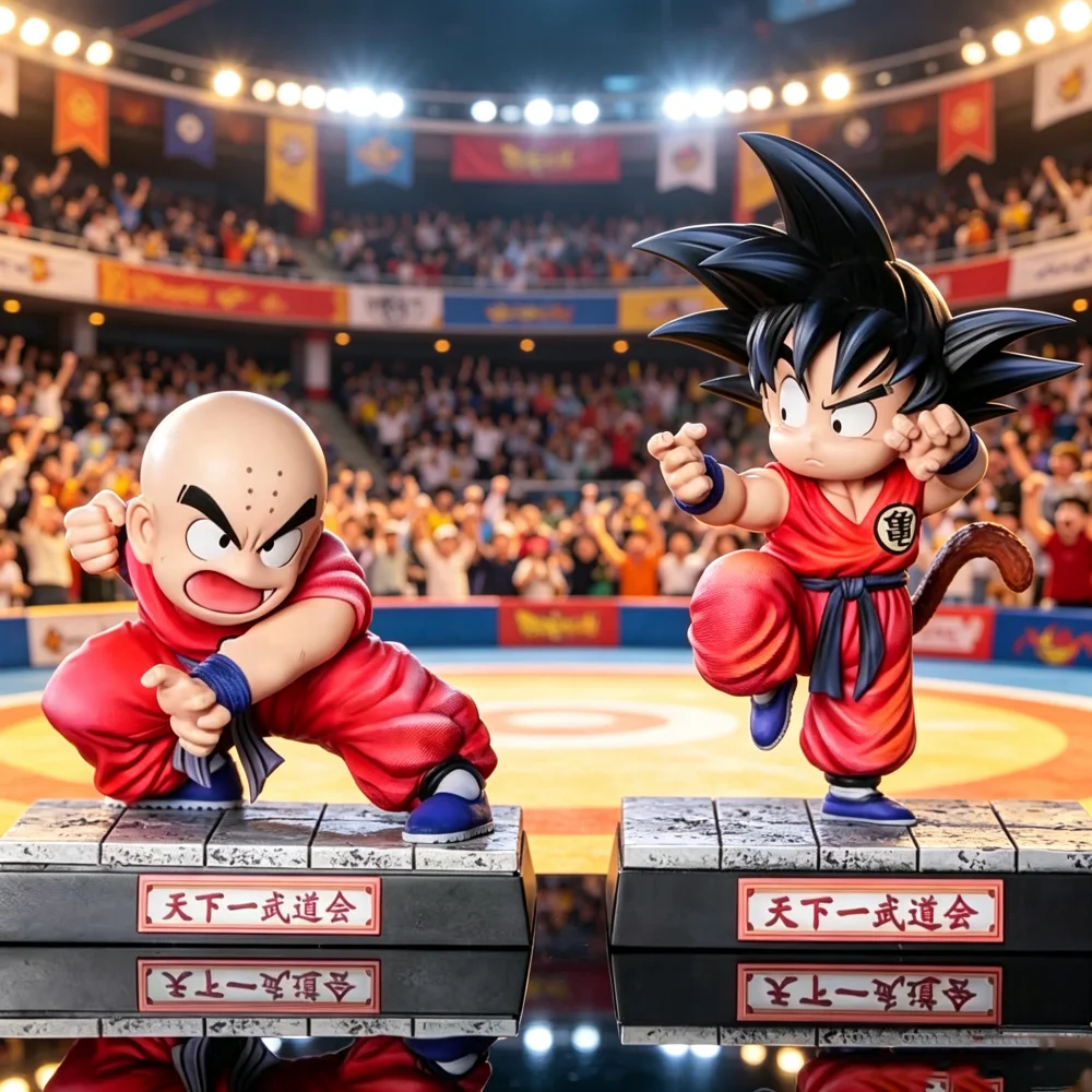 Фото Фигурки аниме-персонажей Dragon Ball Z: Сон Гоку, Крилин, 14-21 см (5.51-8.27 дюймов), коллекционные модели, игрушки, подарки №1