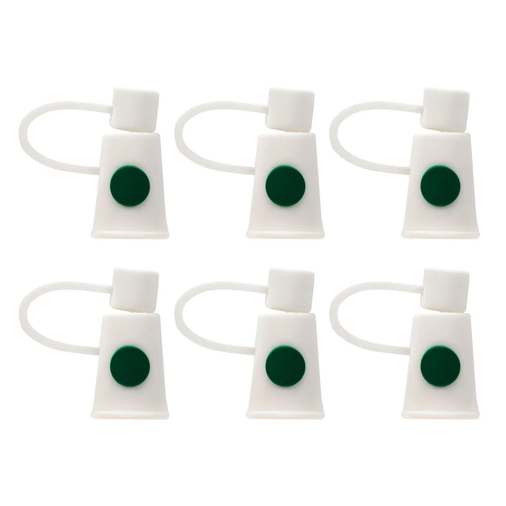 

Straw Tips Drinking Caps Silicone Cover End Reusable Protector Protectors Plugs Straws Cap Covers Proof Lids Lid Topper Anti