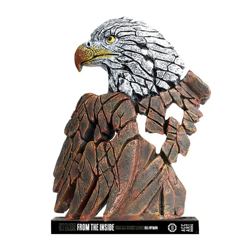 

Resin Eagle Statue Resin Crafts Desktop Ornaments Sculpture Figurine Gift For Home Office Living Room Desktop Display-Decorative