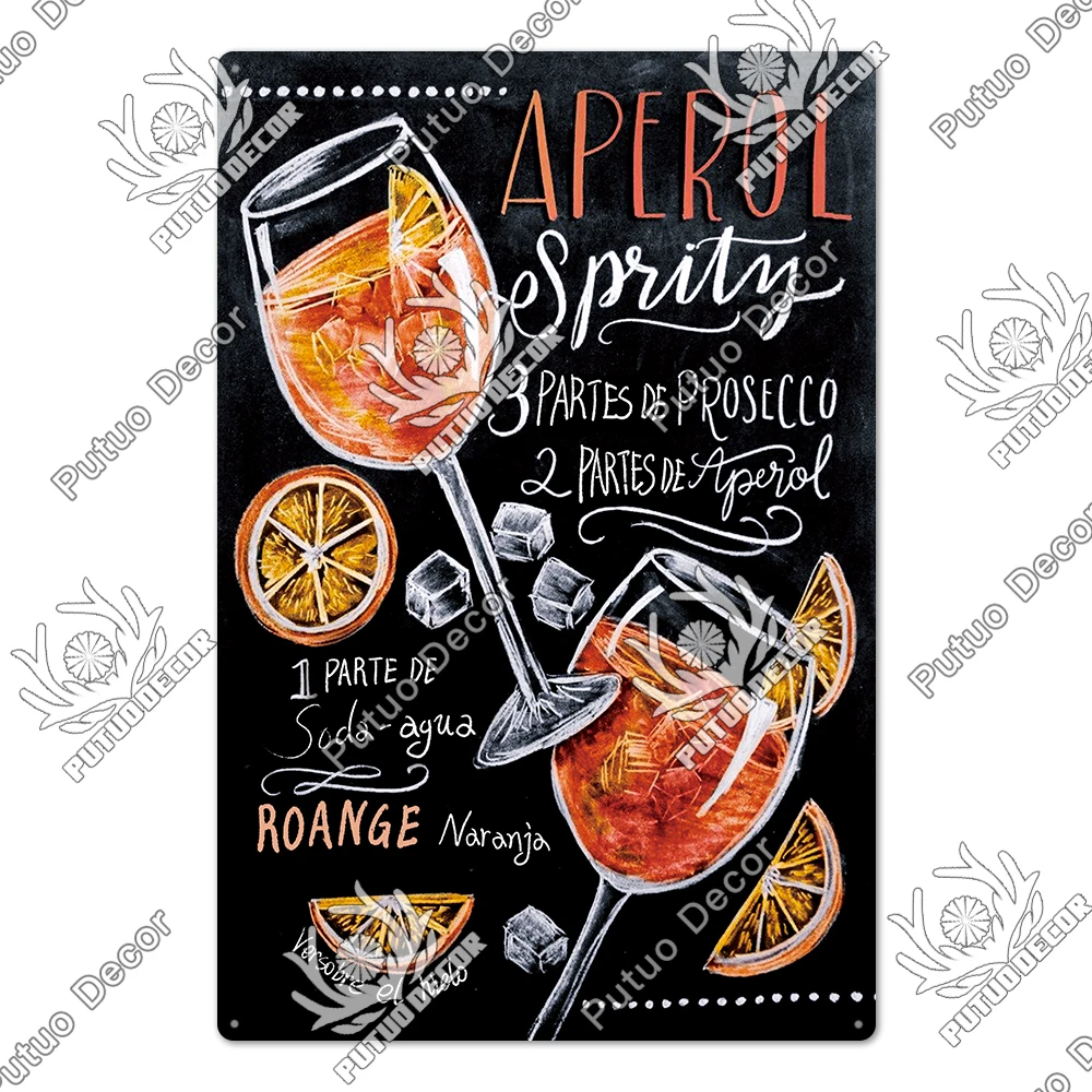 

Декор Putuo, испанская доска, винный металлический знак, табличка, металлический винтажный постер, украшение для бара, паба, клуба, домашний Настенный декор