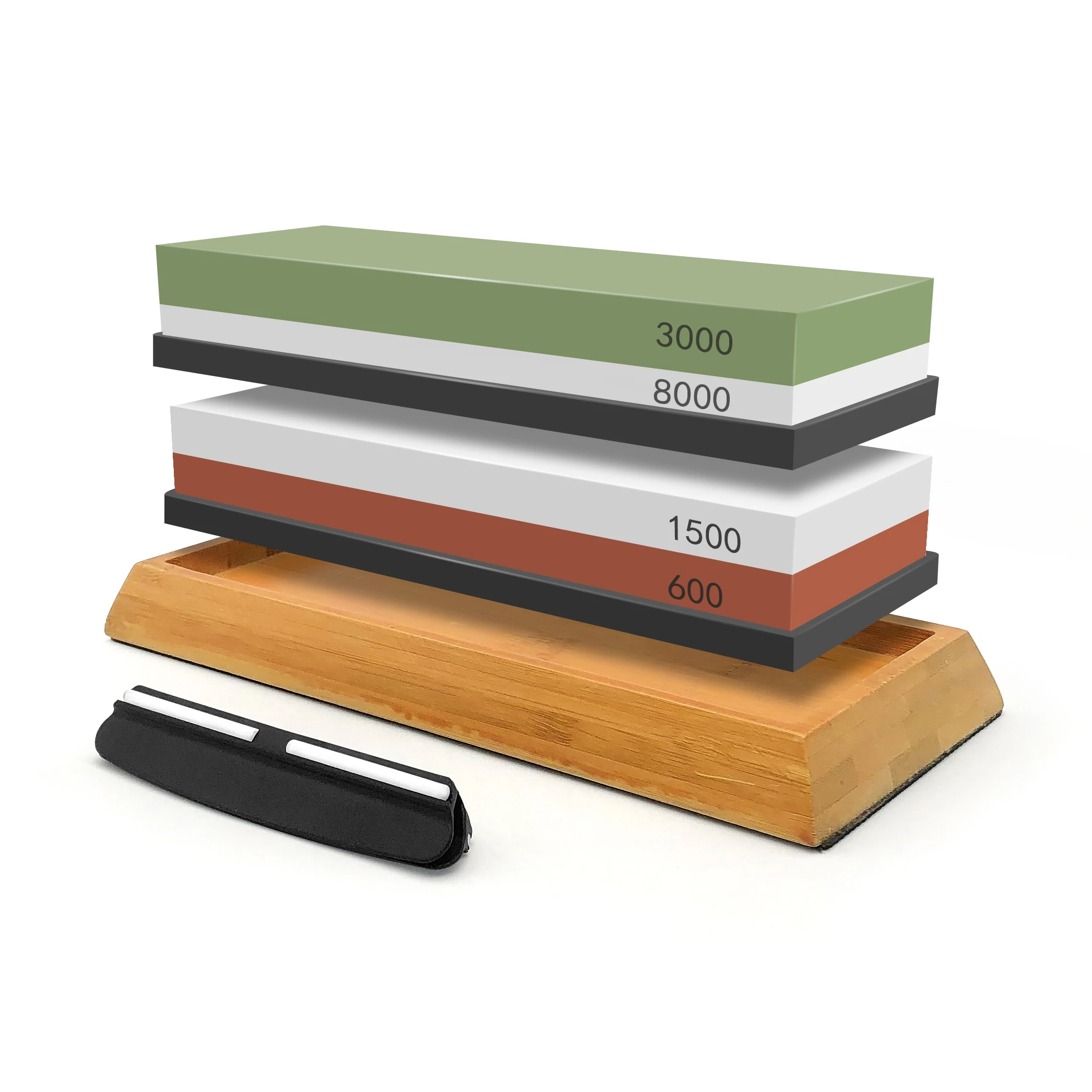 Sharpening Stone Knife Sharpener Grit 240-8000|# Correction Whetstone Angle guide Sharpeners stone Grinding Bamboo base | Дом и сад