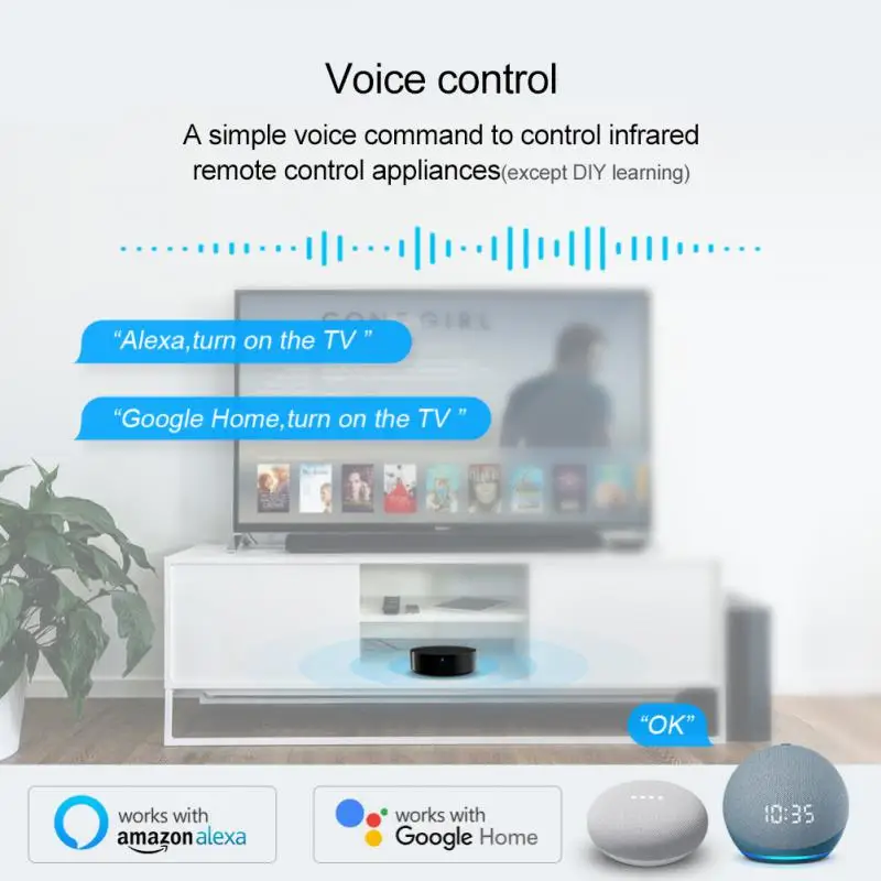 

Tuya Wifi Ir Remote Control Tuya Smart Home Controller Voice For Alexa Google Home For Tv Air Condition App Remote Control Wifi