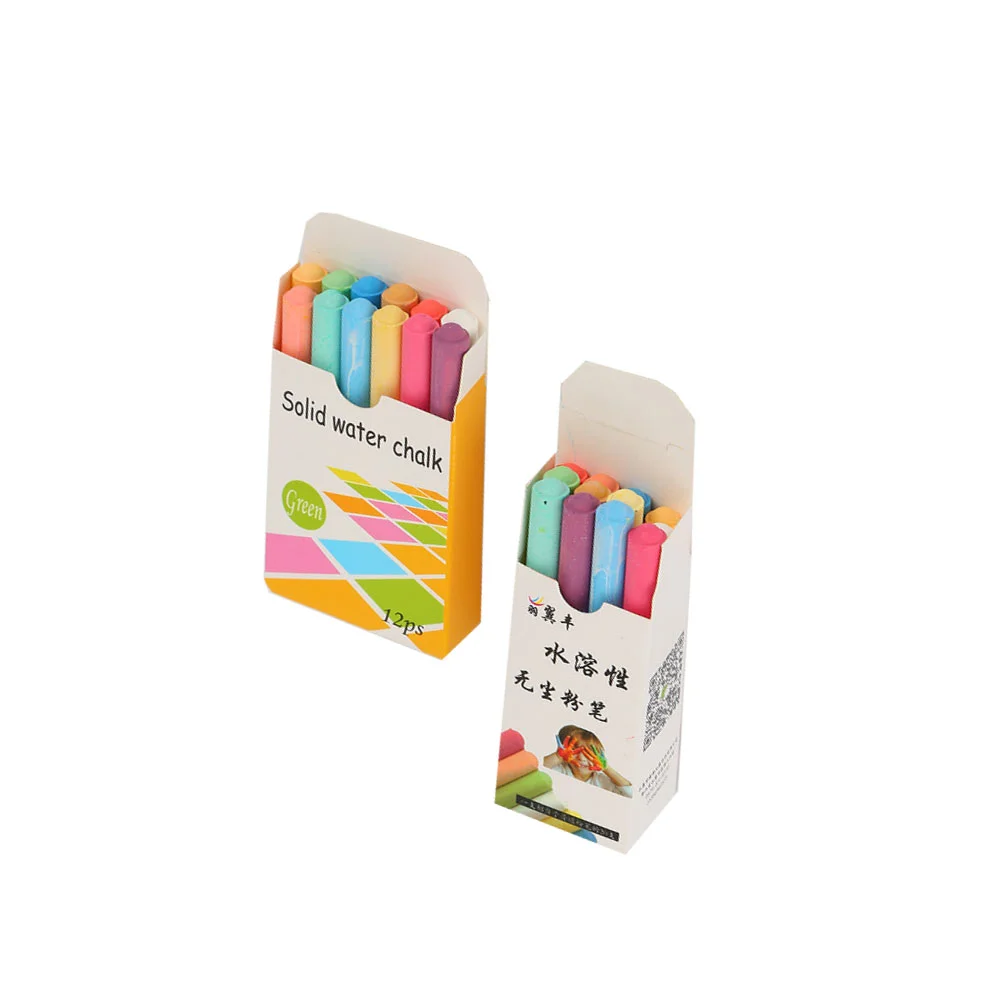 12 шт. белые меловые пастельные доски для детей карандаши беспыльные детские