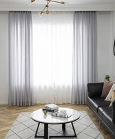 2022 new style nordic modern plain tulle curtains for living room bedroom sheer curtains window curtain fishbone sheer tulle