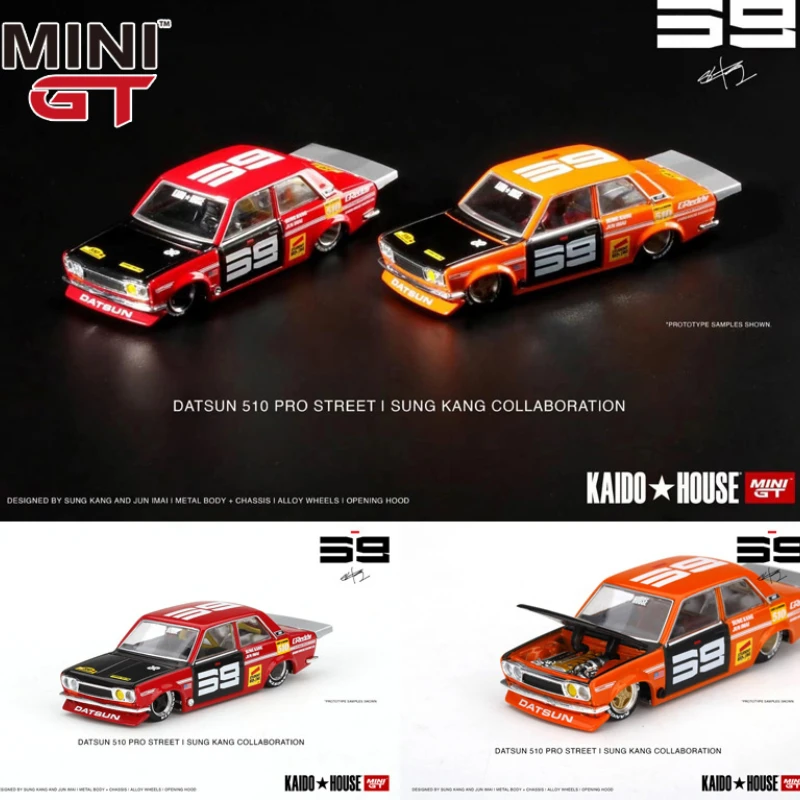 

MINI GT joint KAIDO HOUSE open front cover 1:64 Datsun 510 street car alloy car model