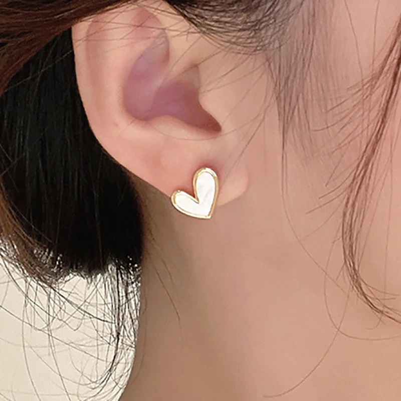 Женские серьги-гвоздики FOXANRY модные корейские милые маленькие и простые серьги в