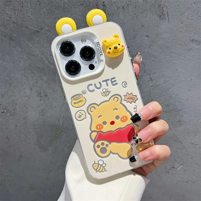 Милые Диснеи Винни Лотсо для Samsung Galaxy S25 S24 S23 S22 S21 S20 Note20 Ultra Plus FE M31 4G 5G Матовая