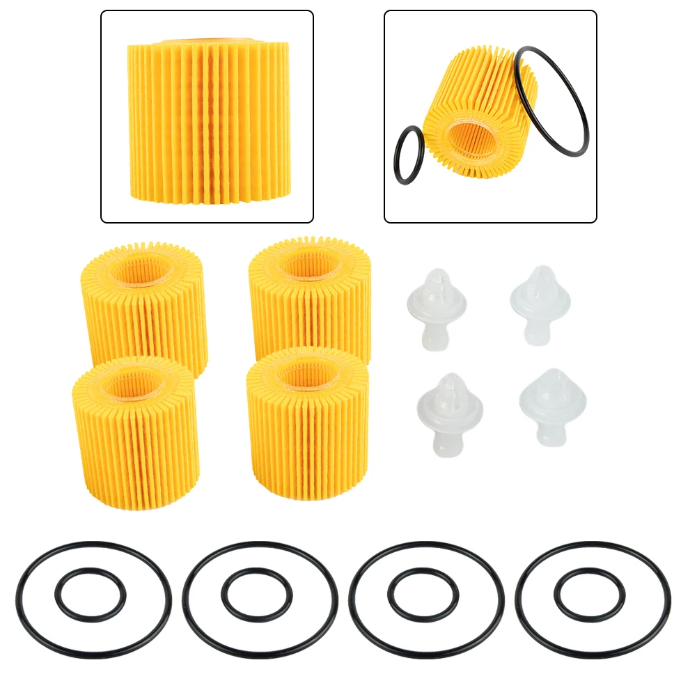 

New 4pcs Car Oil Filter Repair Oil Filter Element Replacement Accessories For Toyota Corolla OE 04152-YZZA6