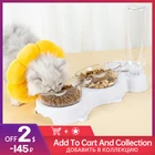 Автоматическая миска для домашних питомцев, миска для кормления кошек, миски для кормления домашних питомцев, миска для собак с подставкой, миски для кошек