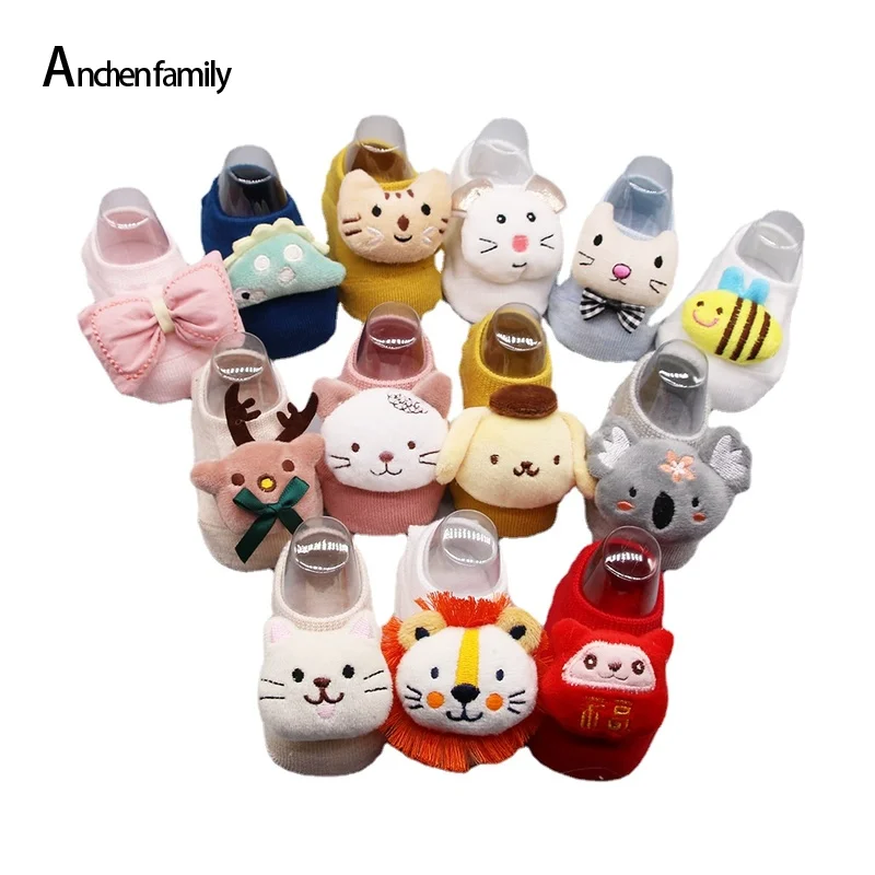 

Cartoon Doll Socks Boys Girls Children's Boat Socks Baby Non-Slip Socks Infant Toddler Socks Sock Shoes Baby Shoes