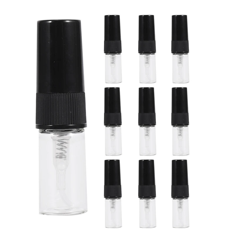 

10Pcs Mini Portable Glass Perfume Bottle Travel Size Empty Perfume Glass Spray Bottles