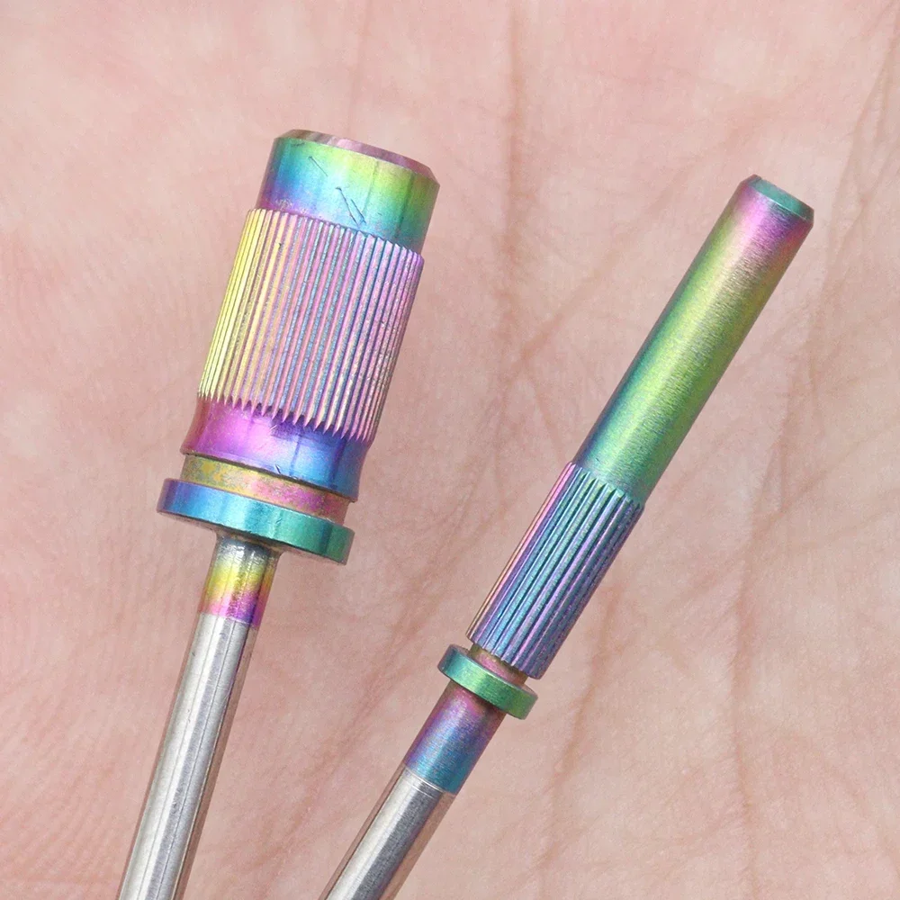 Quality 1Pcs Rainbow Plate Big &amp Long Mini Mandrel Bit Nail Art Sand Ring sanding bands Split Removal