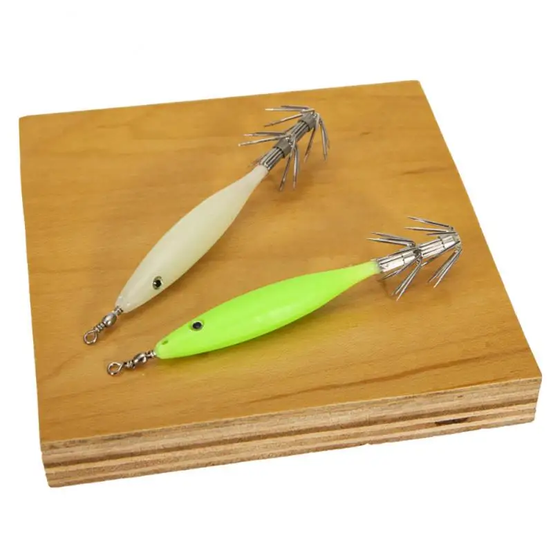 

With Anti-rust Fish Hook Wood Shrimp Bait High Carbon Steel Octopus Hook Squid Hook Blow Tube Hook Squid Bait Fishing Supplies