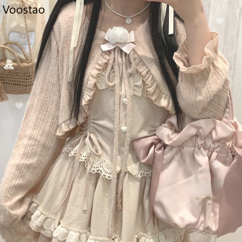 Женский кардиган Voostao акрил короткий