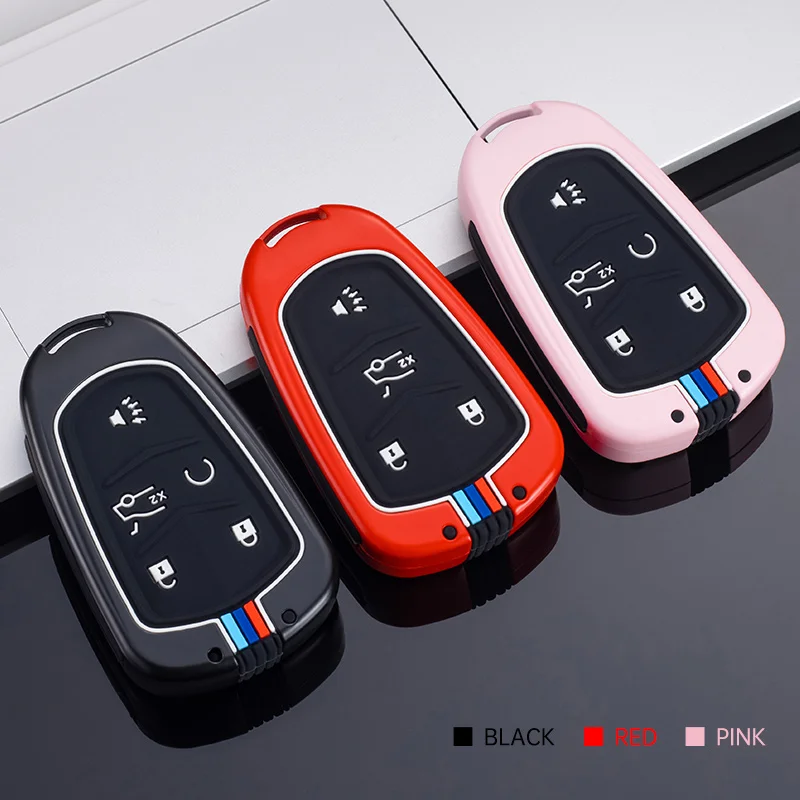 

Zinc Alloy Car Remote Key Case Cover Shell Fob For Cadillac ESV Escalade CTS XTS SRX ATS 2015 2016 2017 2018 CT5 XT5 XT6 Key Bag