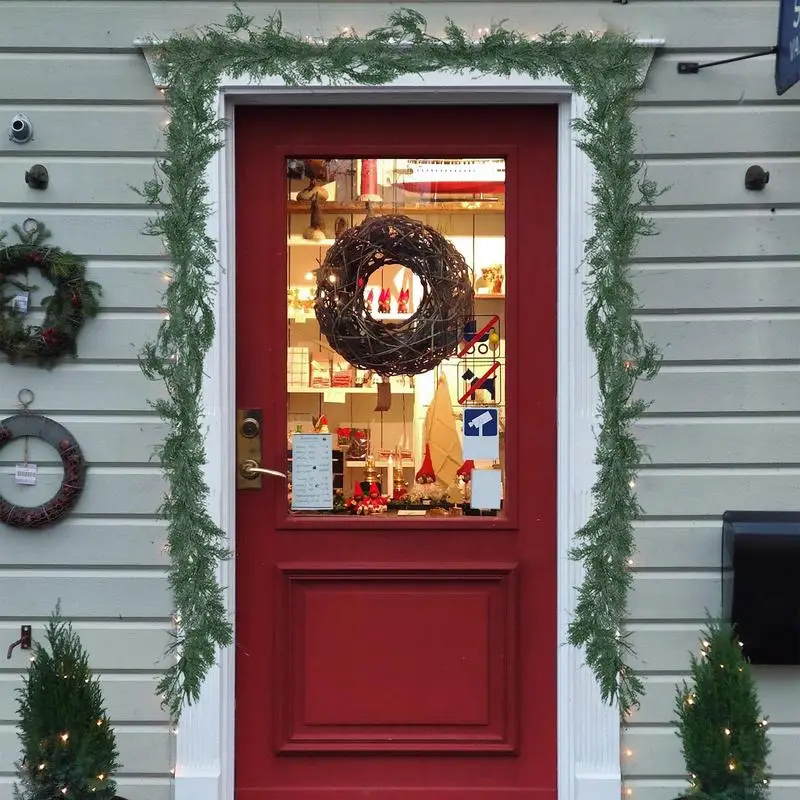 Гирлянда из искусственной сосны зимняя сосновая гирлянда длиной 70 8 дюймов