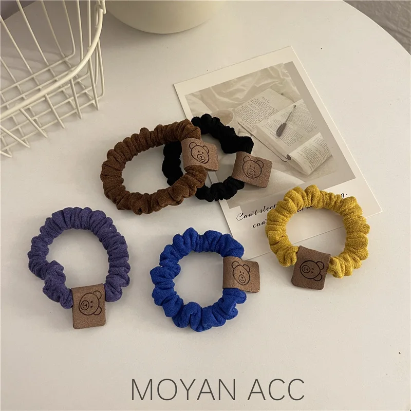 Осенне-зимняя искусственная лента для волос ободок с медведем Женская обвязка