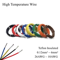high temperature wire ptfe fep insulation cable resistant electronic tin silver plated copper multi core wrapping flexible line