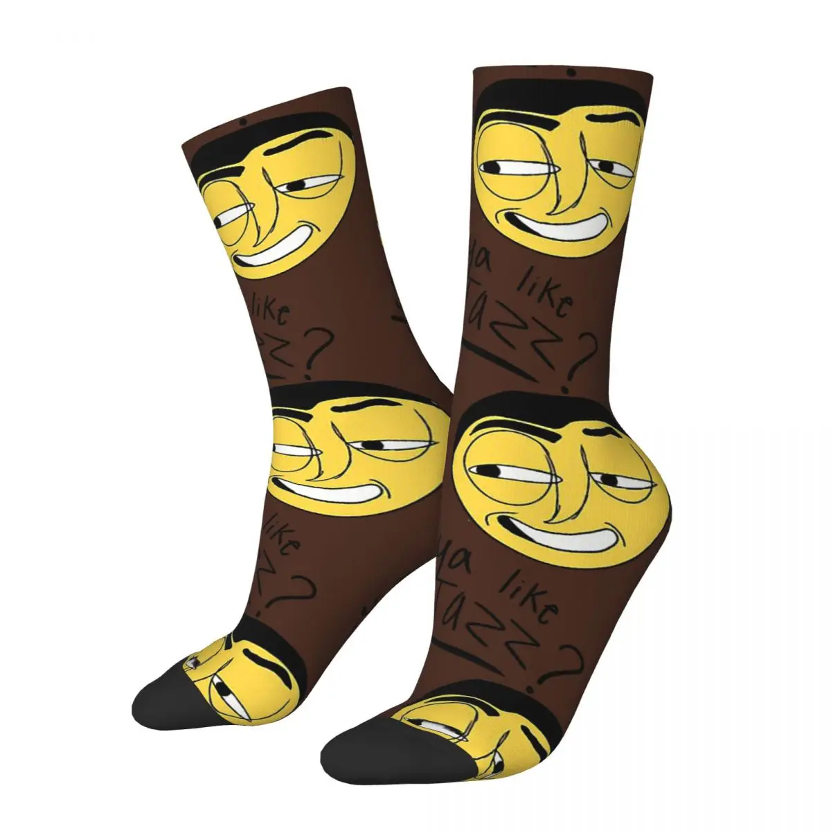 

Hip Hop Ya Like Jazz By Peyton Crazy Men's Compression Socks Unisex Bee Movie Barry B Byson Cartoon Seamless Printed Crew Sock