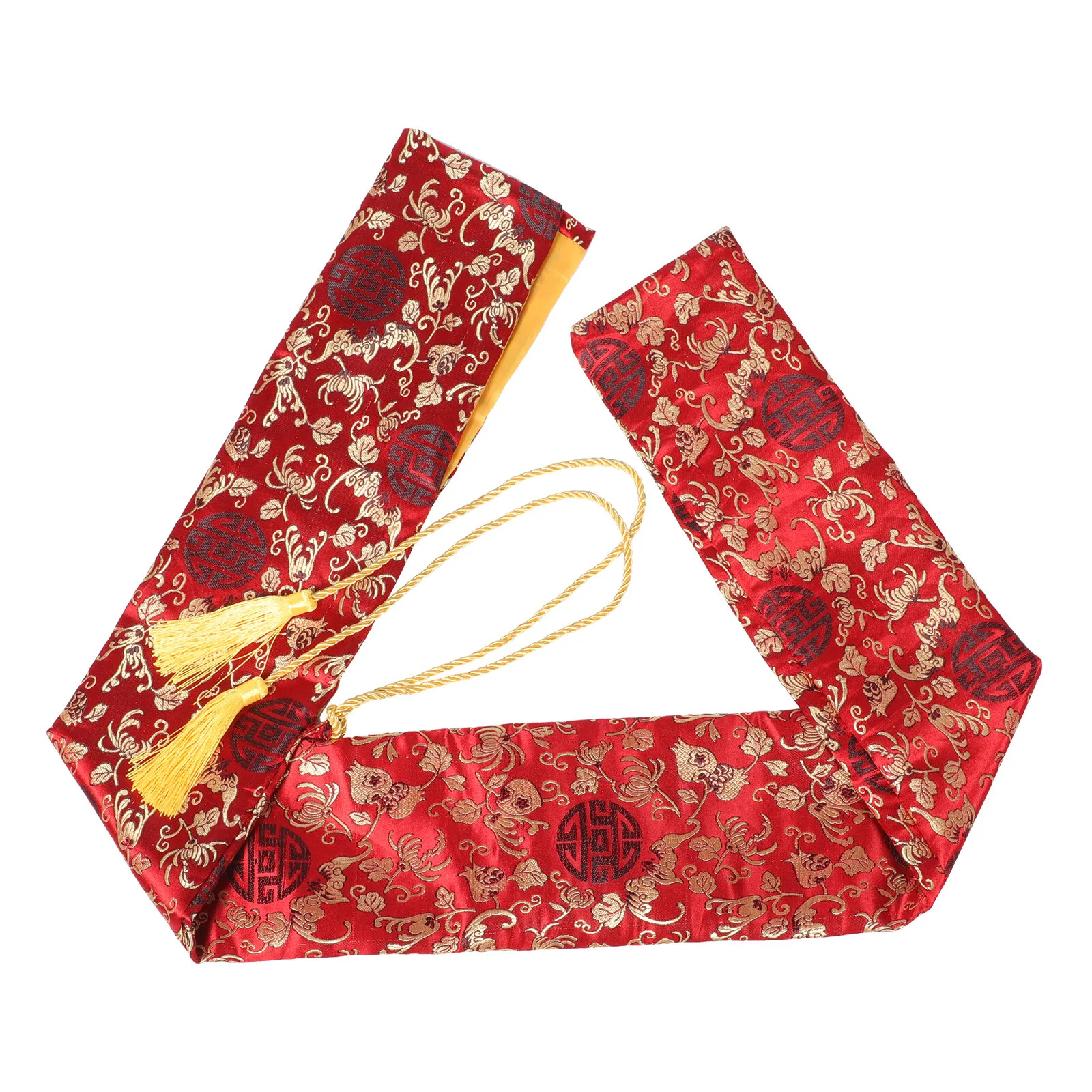 

Embroidery -swords Japanese Tote Bag Receive Exquisite For Storage Collect Silk