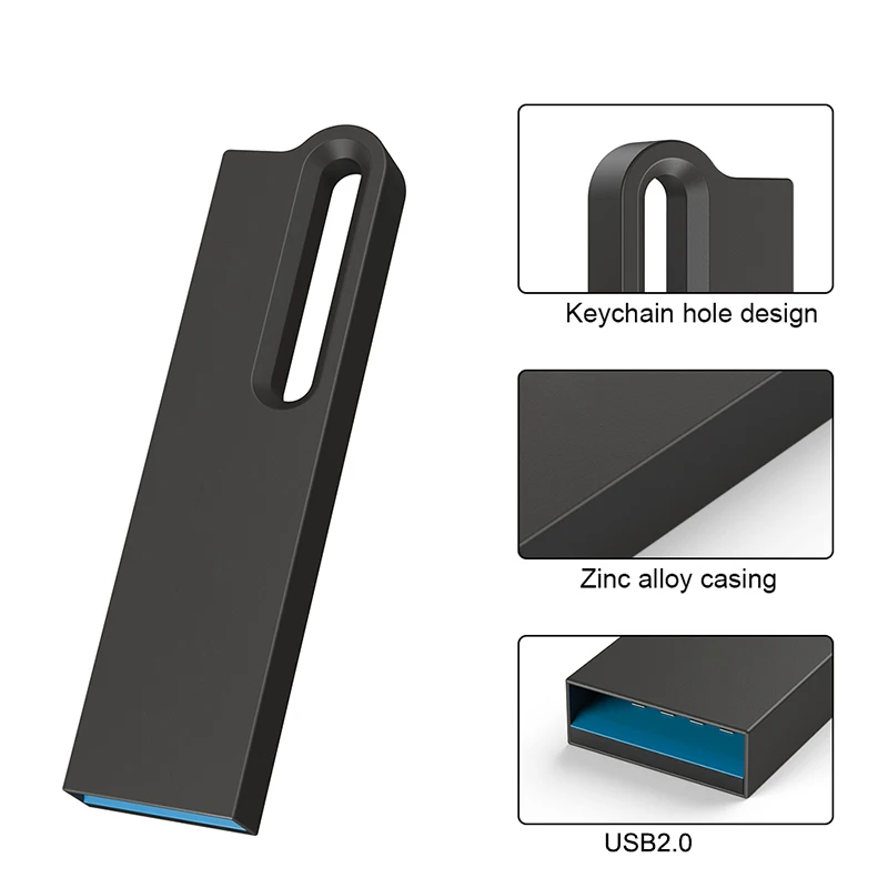 

Металлический USB флеш-накопитель, 32 ГБ, 64 ГБ, 128 ГБ
