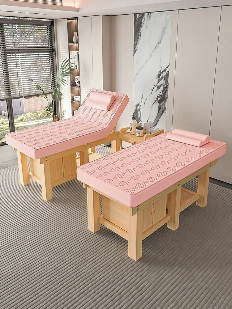 Деревянный тайский массажный стол для замеса татуировки ресниц лица спа