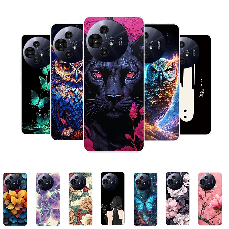 Чехол для TCL 50 Nxtpaper 5G Животное Мягкий ТПУ Защитный силиконовый чехол Pro Задняя