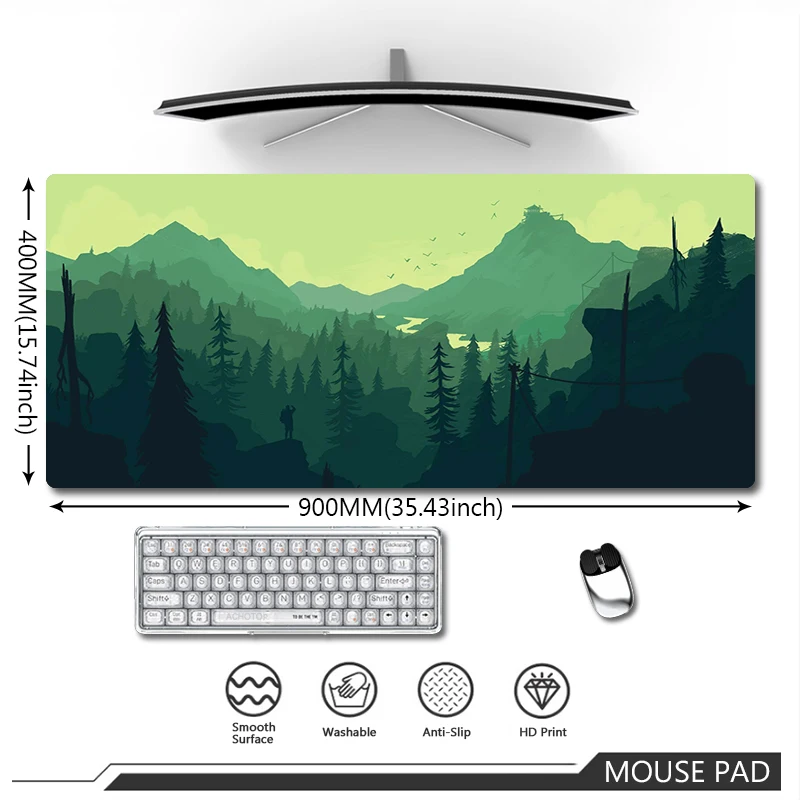 

Deep Forest Firewatch Mouse Pad Original Art Mousepad Computer Office Desk Mat Anti Slip Soft Laptop Mouse Mat Keyboard Game Pad