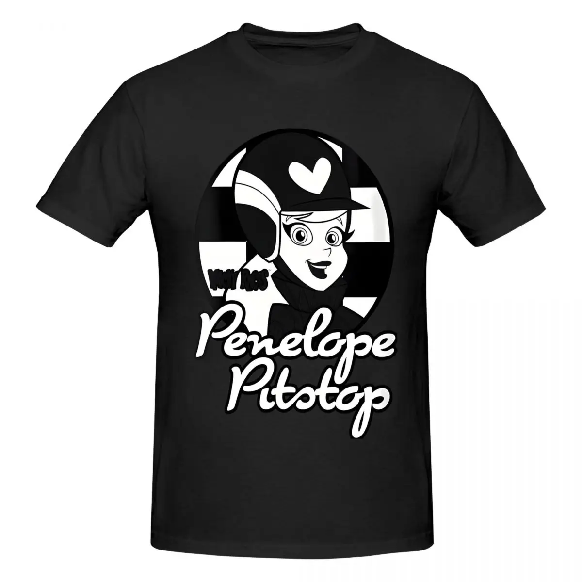 Забавные мужские футболки W-Wacky Race новинка с коротким рукавом и круглым вырезом 100%