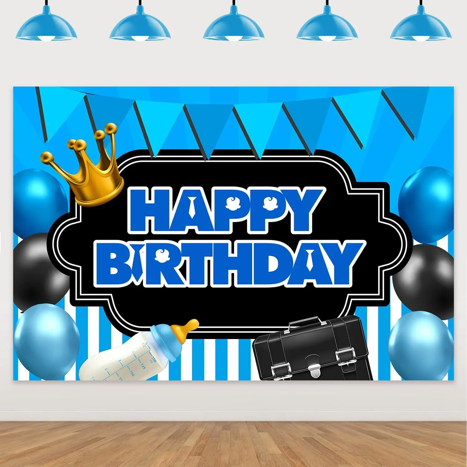 Фон для фотографирования с изображением босса Болельщицы на день рождения