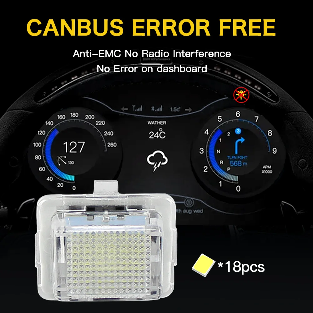 Лампа для номерного знака Mercedes Benz C S E CL Class W204 W221 W212 W216 C207 C216 2 шт.