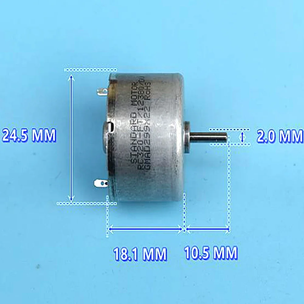 Стандартный двигатель постоянного тока RC320-12380 Micro 320 Щетка из драгоценного