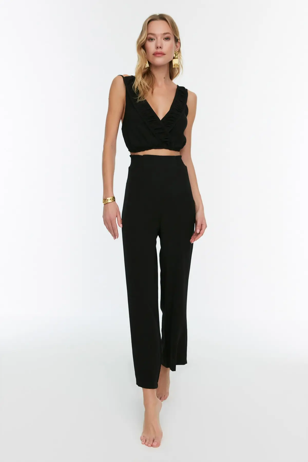 

Siyaz Shir Detailed Sub-Top Suit TBESS22AU0043