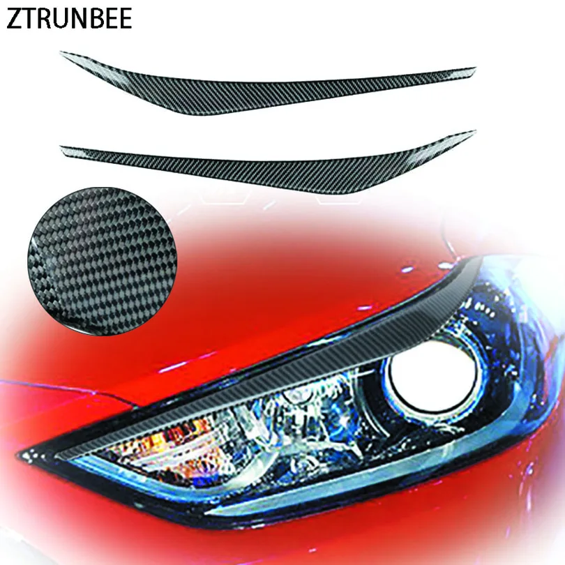 Налобный фонарь из углеродного волокна для Hyundai Elantra 2017 2018 2019 2 шт.