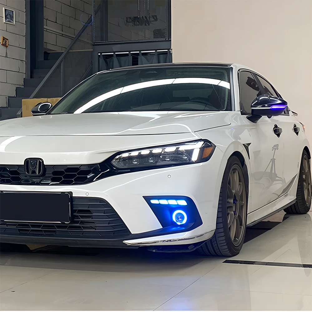 Автомобильные фары для Civic Xi 11th 2021-теновые светодиодные в сборе обновленный