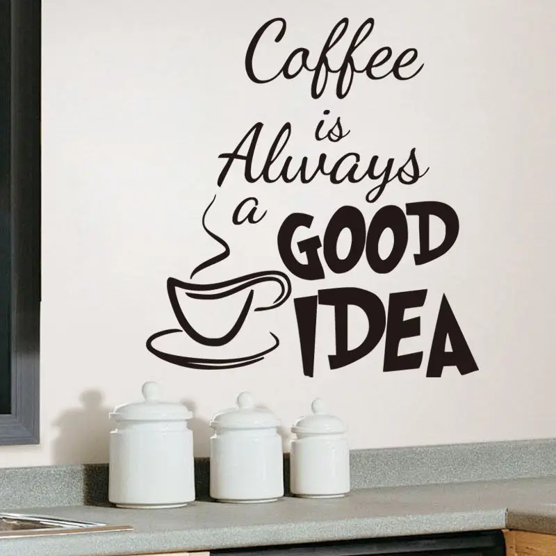 

Wall Art Stickers DIY Decal For Cafe Sofa Background WalBedroom Home Decor Kitchen Furniture Removable Sticker Home Decor
