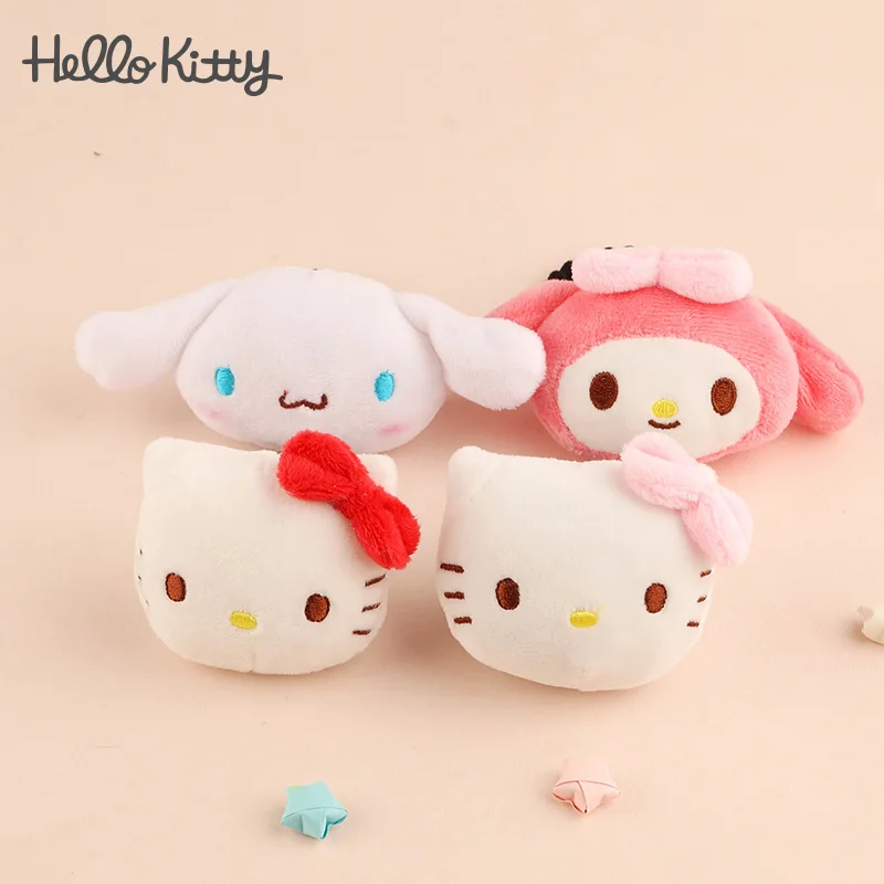 

Мультфильм Hellokittys Kuromi плюшевая кукла кольцо для волос Kawaii Cinnamoroll помпон Пурины творческая личность головная веревка подарок