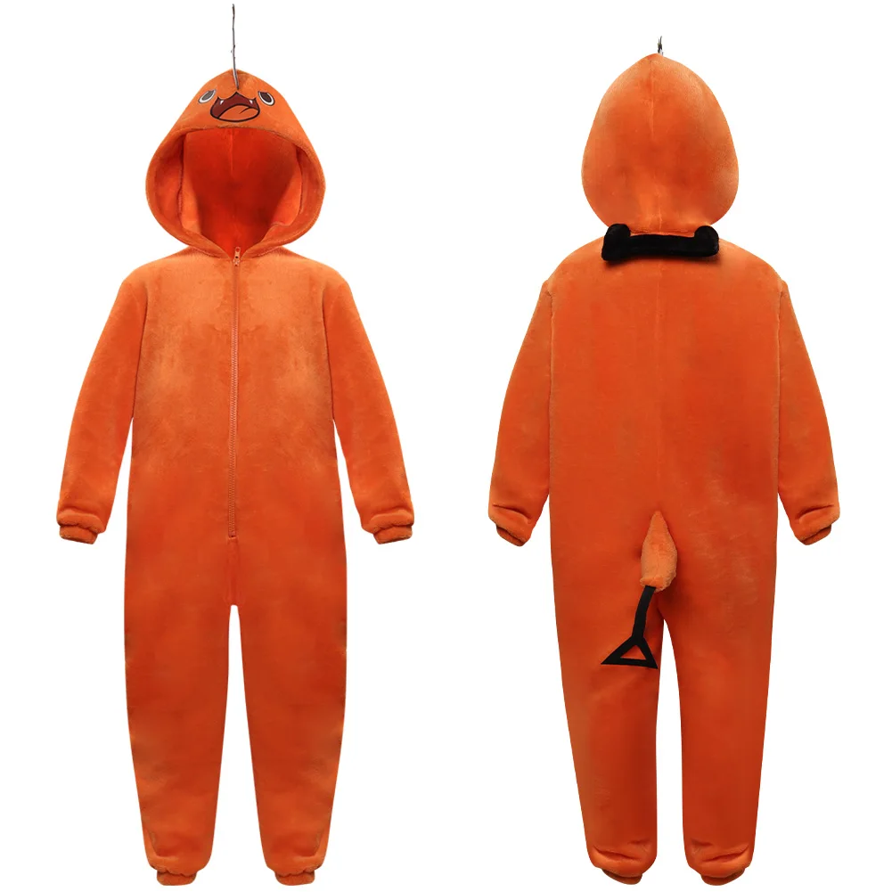 

Adult Chainsaw Man Pochita Cosplay Costume Jumpsuit Pajamas Sleepwear Halloween Carnival Suit