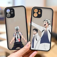 haikyuu bokuto kotaro anime phone case matte transparent for iphone 7 8 11 12 13 plus mini x xs xr pro max cover