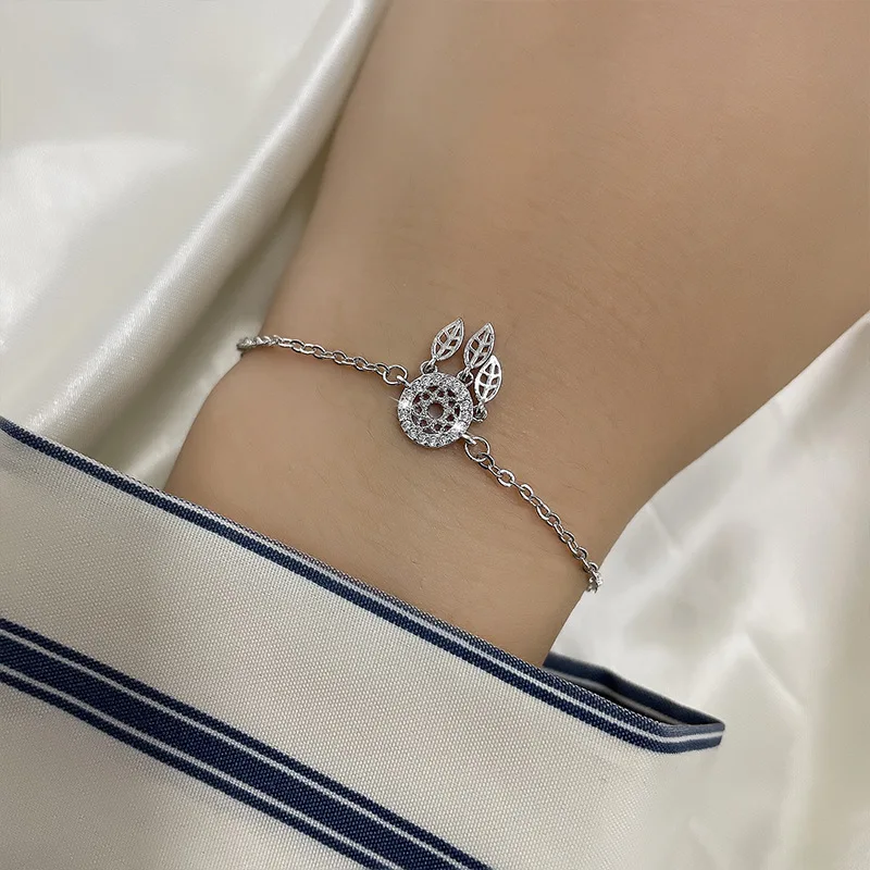 

VENTFILLE 925 Stamp Silver Color For Women's Bracelets Feather Dreamcatcher Jewelry Girls Birthday Gifts Dropshipping Wholesale