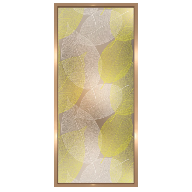 

Art entrance background screen partition wall sliding doors and windows glass light luxury modern minimalist living room