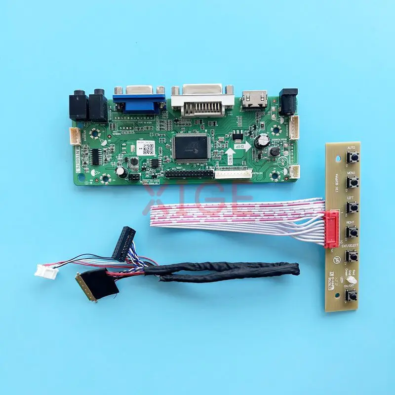 

For N133B6 N133BGE LCD Controller MNT68676 Board HDMI-Compatible Laptop Display LVDS 40 Pin DIY Kit VGA DVI Audio 1366*768 13.3"