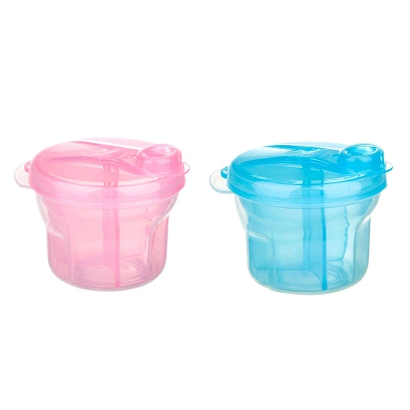 

BX0D 3-Grids Rotating Milk Powder Dispenser Portable Baby Milk Powder Organizer Formula Dispenser Baby Infant Food Container