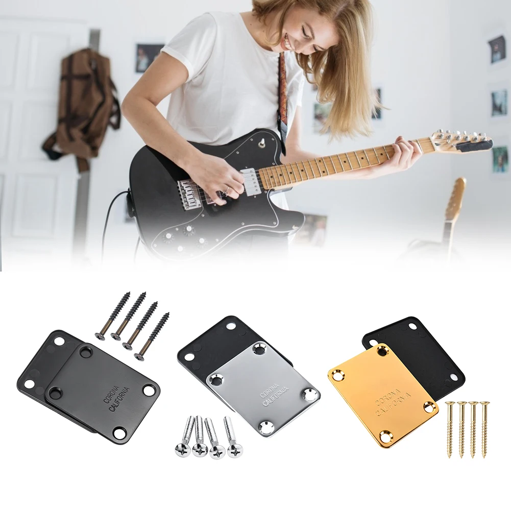 

Шейная пластина для электрической гитары, Шейная пластина для фиксации, Шейная панель для гитары, детали для электрической армирующей пане...