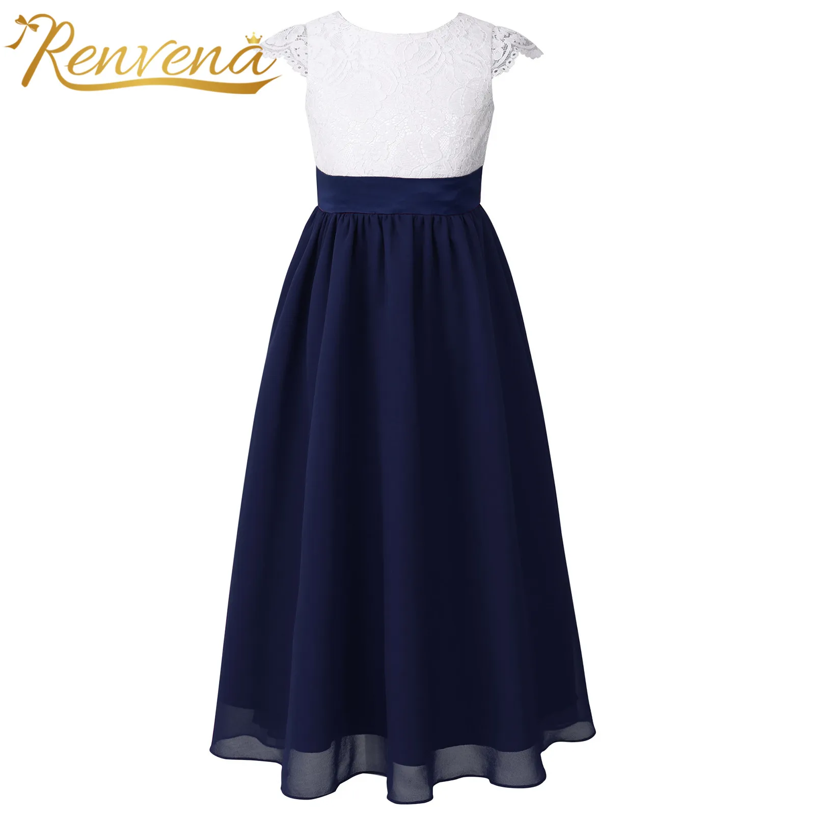 

Chiffon Flower Girls Dress Princess Pageant Evening Wedding Dress Bridesmaid Birthday Party Floral Lace Flower Girl Dress