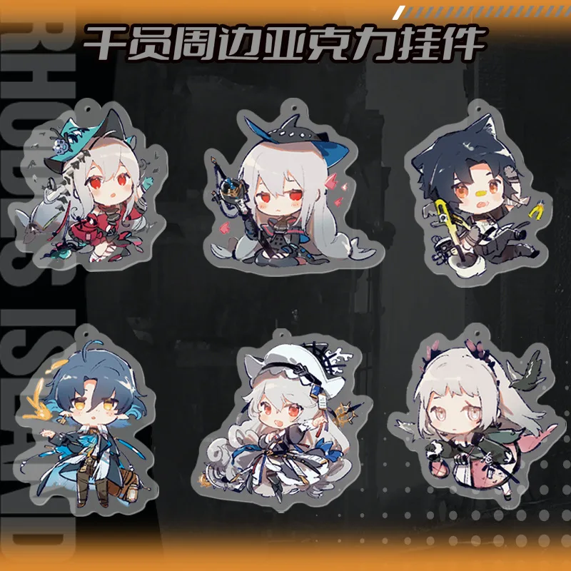 

Arknights Anime Key Chain Women Irene Lumen Windflit Keychain Man Acrylic Key Ring Bag Pendant Cute Gift Key Holder Accesorios