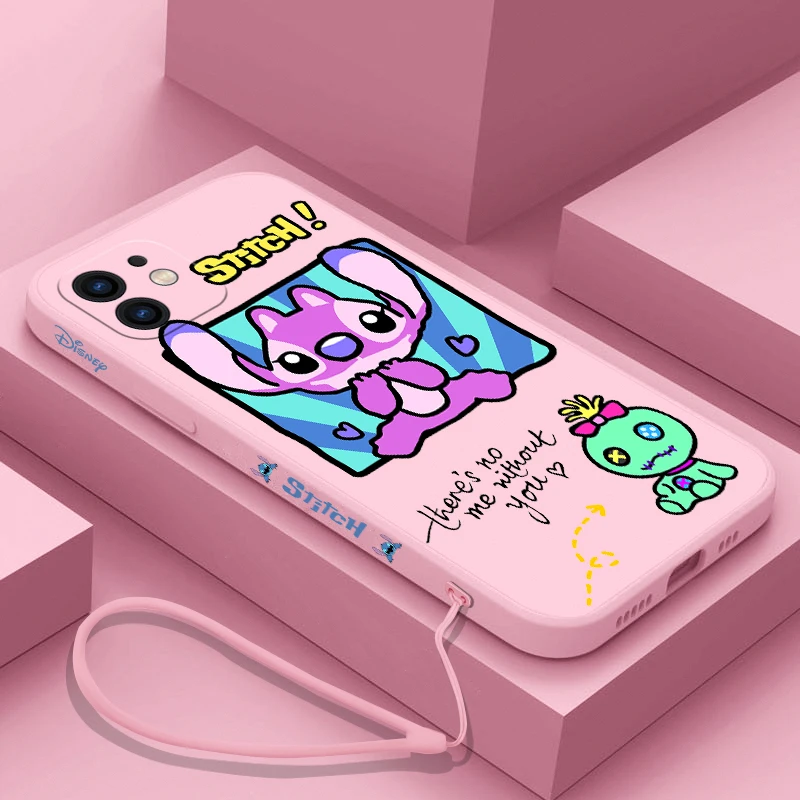 Телефонный чехол Disney Stitch для Xiaomi Redmi Note 11 10A 11T 10 10T 10S 9T 9 8 7 Pro Plus 10C 9A 9C 4G 5G с ремешком.