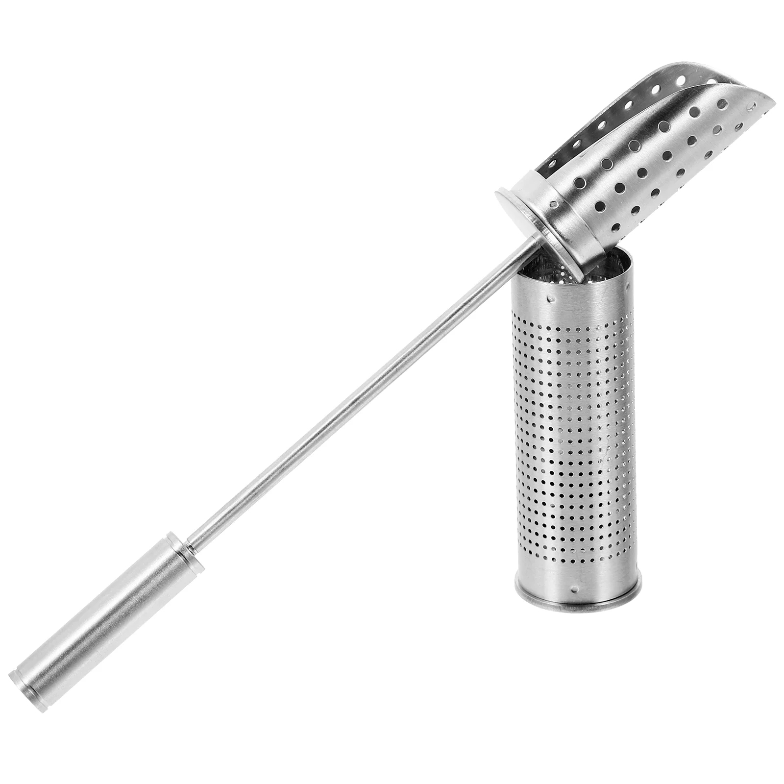 

Tea Infuser Strainer Loose Diffuser Leaf Steeper Mesh Stick Interval Portable Stainless Steel Cooking Seasoning Fine Basket